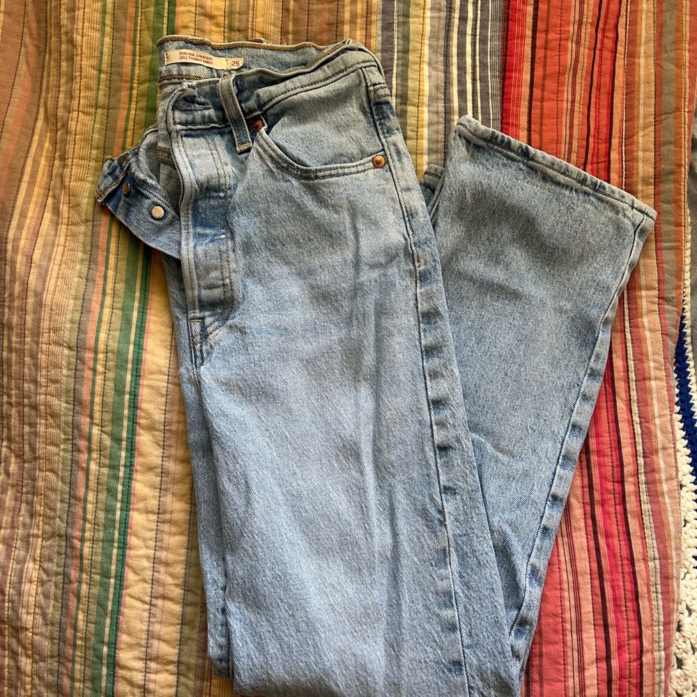 Classic Light Blue Straight Leg Women's Jeans